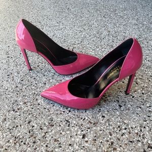 Saint Laurent size 39 1/2 patent leather pink pump